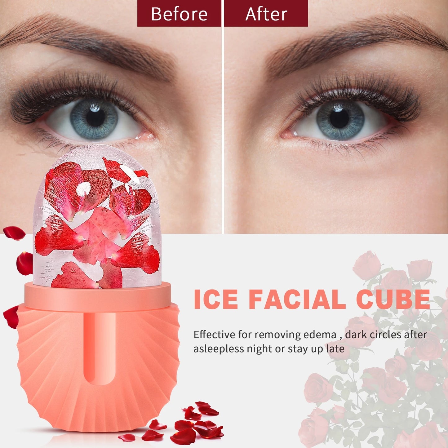 Silicone Ice Cube Trays Beauty Lifting Face Massager Contouring Eye