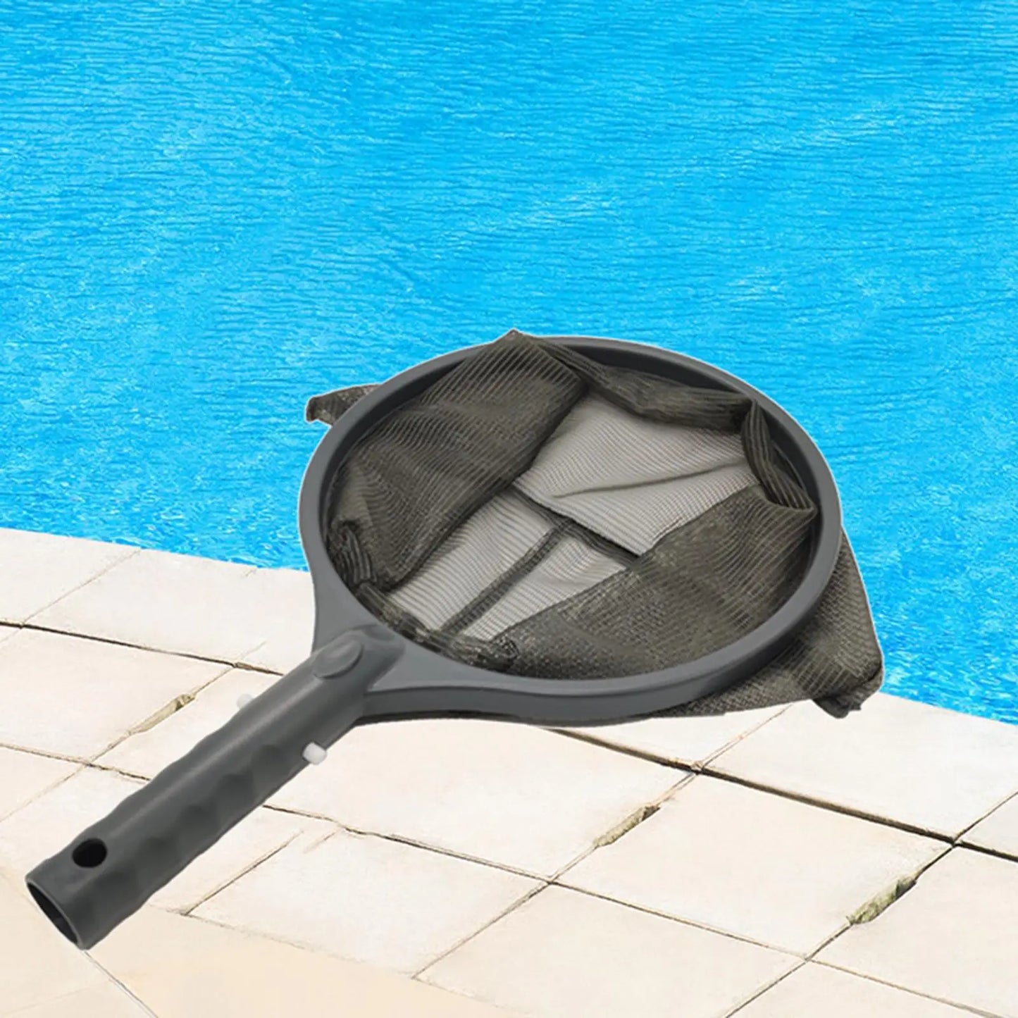 , Heavy Duty Spa Fountain Pond Leaf Rake Cleaning Tool, Fine Bag