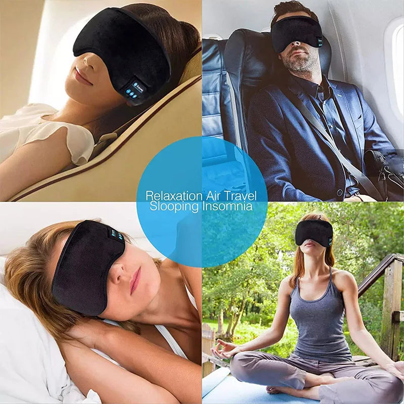 Bluetooth Sleeping Headphones Eye Mask Sleep Headphones Bluetooth