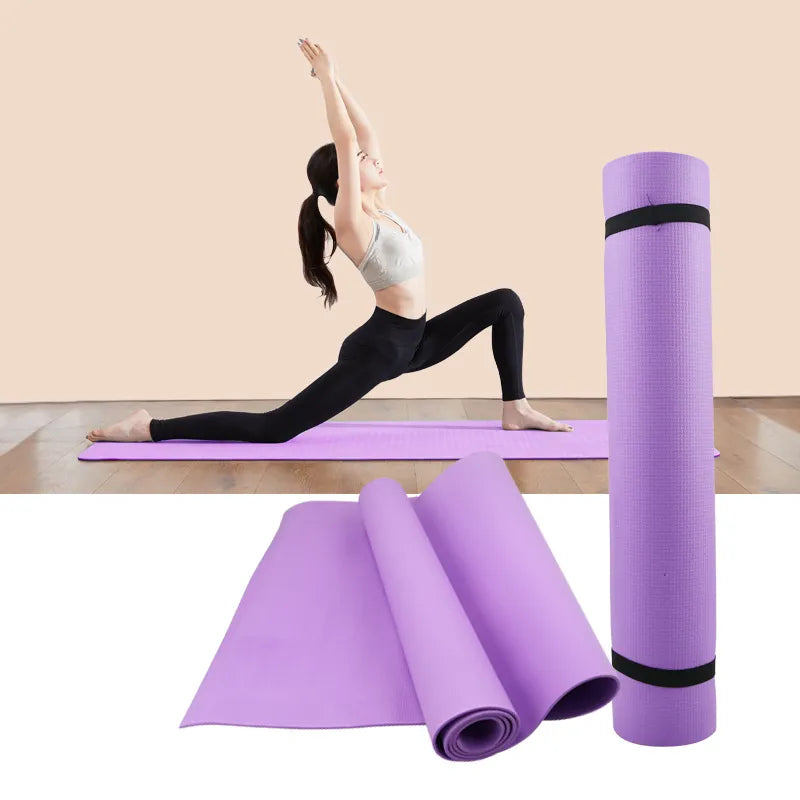 4MM Thick EVA Yoga Mats Anti-slip Sport Fitness Mat Blanket For